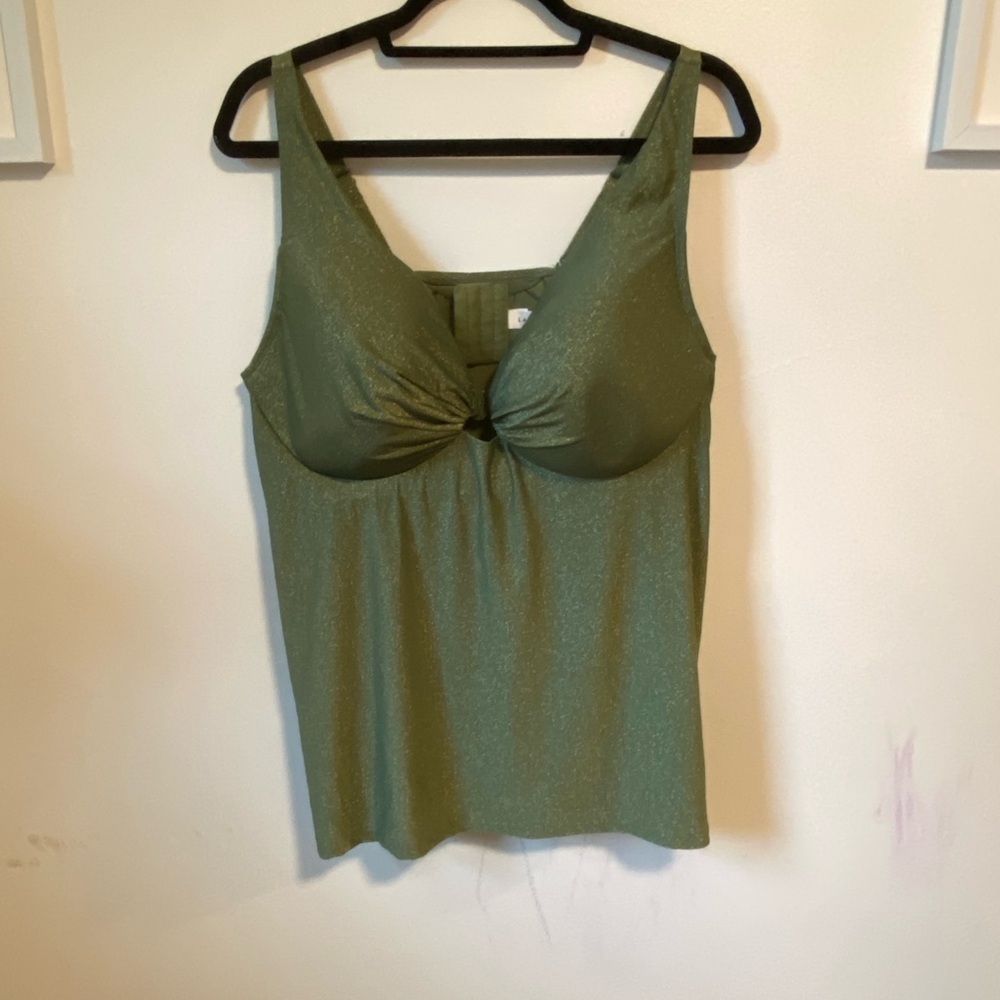 Lane Bryant Shimmer Tankini Top